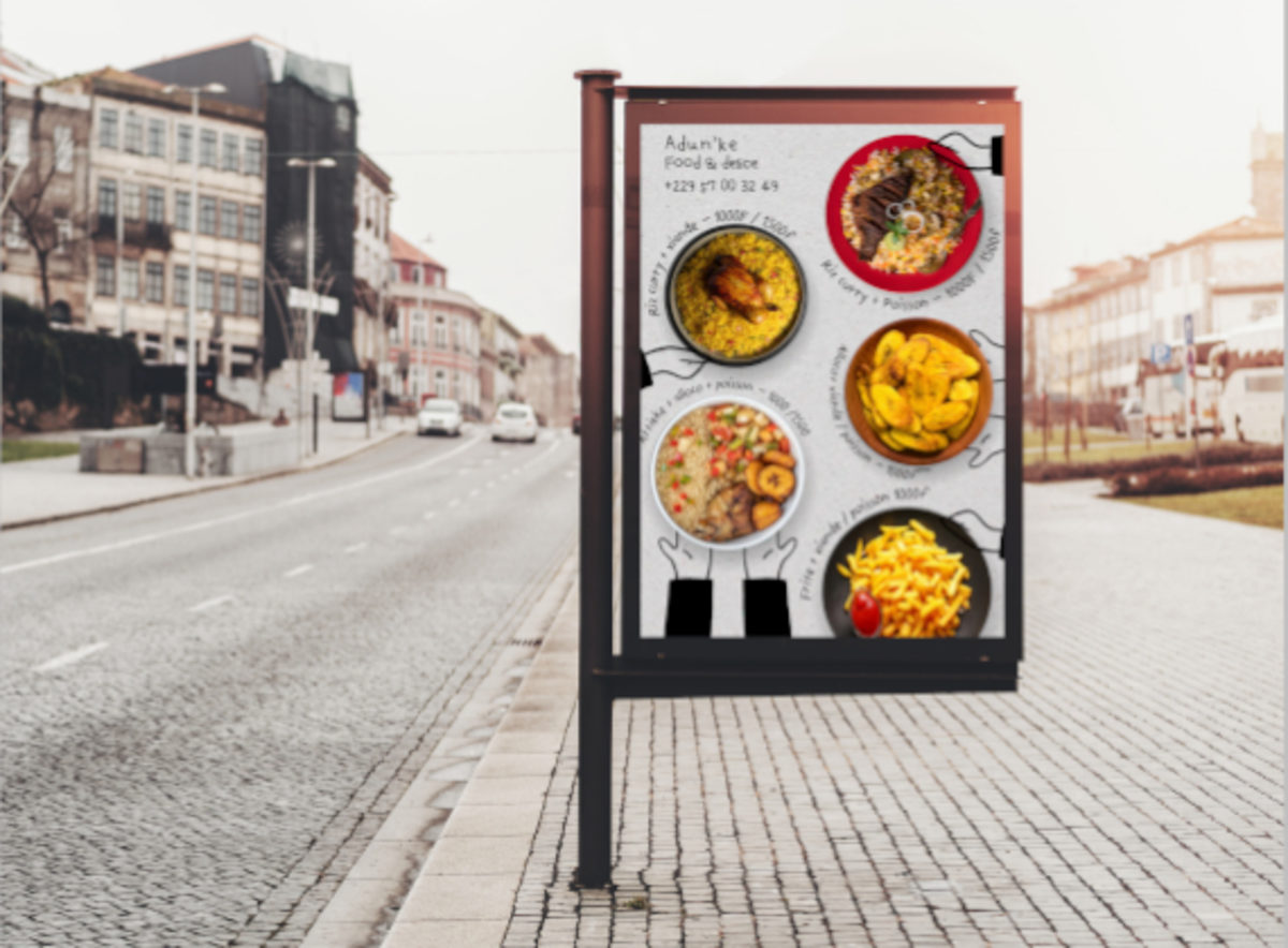 Adunke Food & Délice — Affiche menu du jour